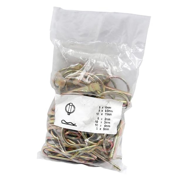 Aftermarket 50 Piece Package of Lynch Pins And Grip Clips For Farm Tractor Implements OTK20-0330 - main